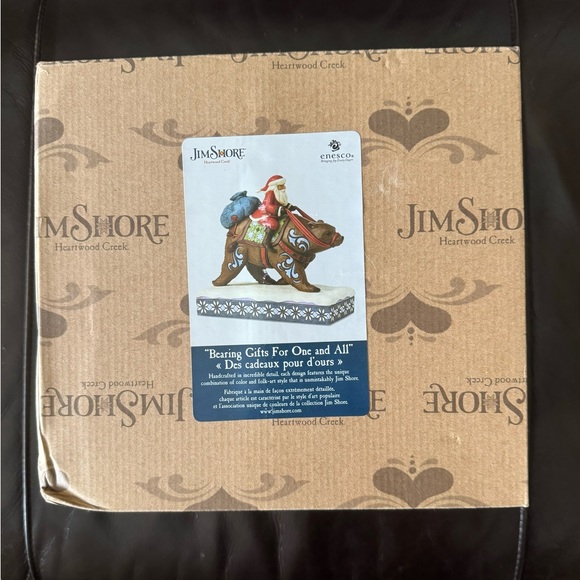 Jim Shore Bearing gifts for one and all Santa riding  a bear figurine. - Picture 13 of 16